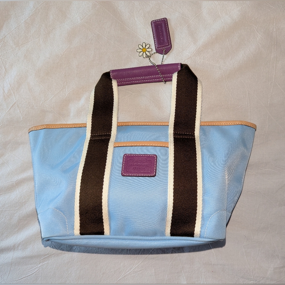 Coach Blue, Brown, Purple Women's Small Tote Bag